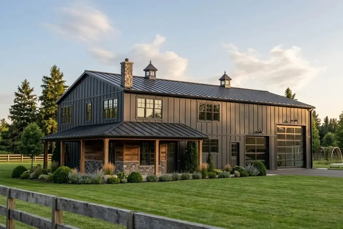 Deluxe Barndominium with 2-Story Living Room - 2311 Sq Ft