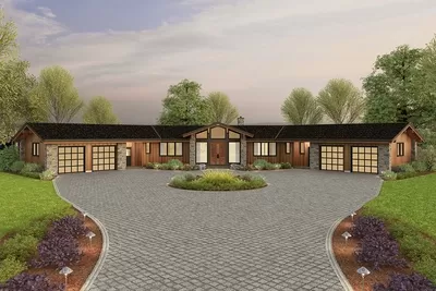 Cost-to-Build Report for Plan 69786AM: Contemporary X-Shaped House Plan ...