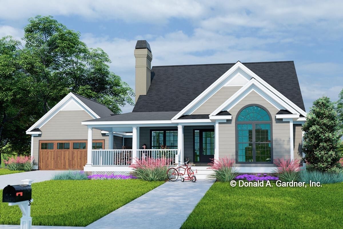 Country Cottage Plan with Screened Porch - 444026GDN | Architectural ...