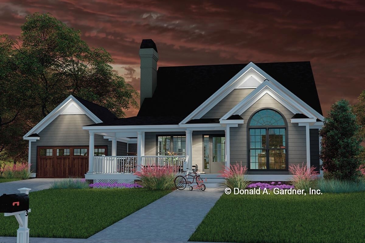 Country Cottage Plan with Screened Porch - 444026GDN | Architectural ...