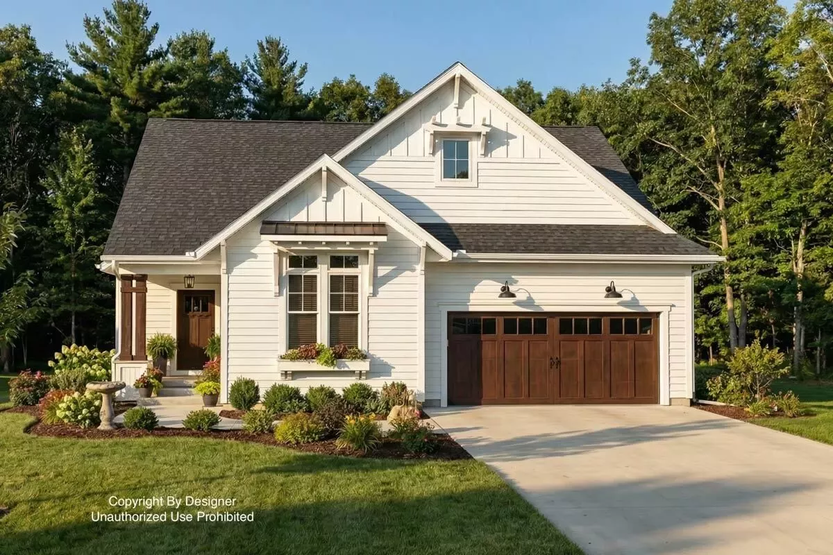 Farmhouse Cottage with 3 Bedrooms - 2 Down, 1 Up - and a Home Office - 1962 Sq Ft