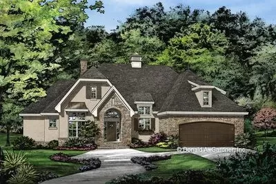 Cost-to-Build Report for Plan 444252GDN: Country Cottage with a Split ...