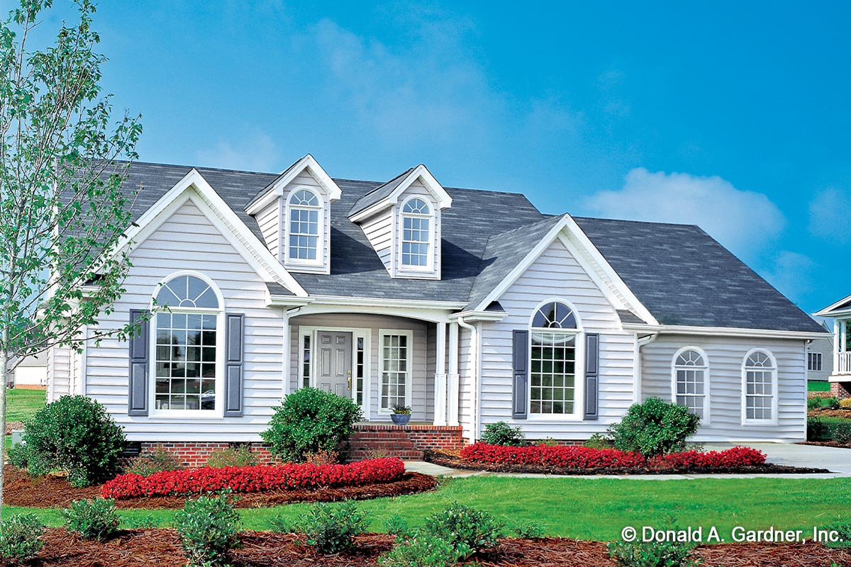 Plan 444282GDN: One-level Country Home Plan with 16' Cathedral Ceiling
