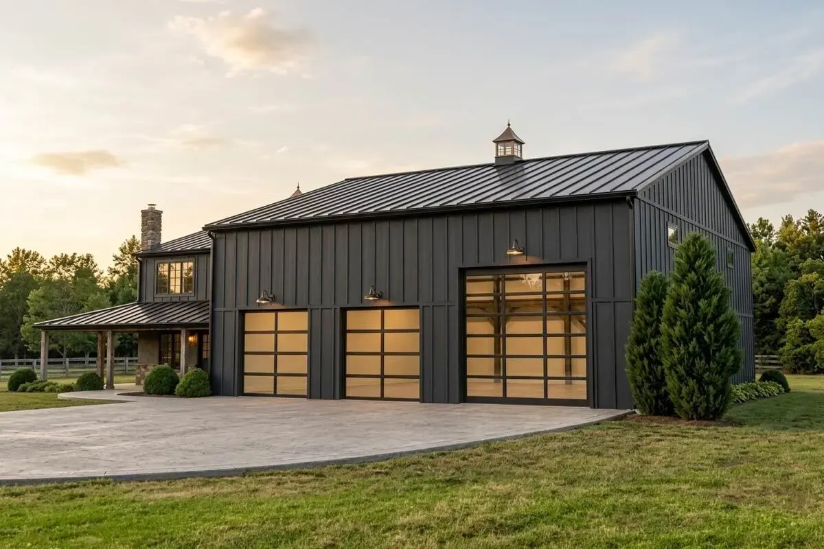 Rustic Mountain House Plan with Oversized Garage - 2293 Sq Ft