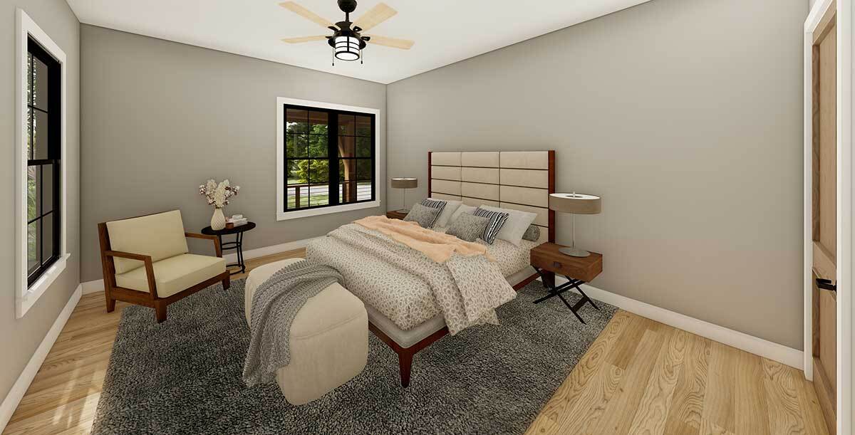 2-Story New American Home Plan with Screened Porch and First Floor ...