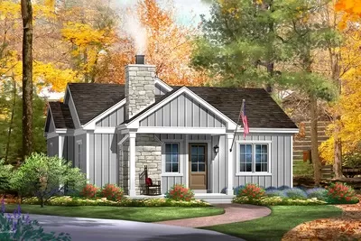 Cost-to-Build Report for Plan 22187SL: 2-Bed Cottage with Rustic Appeal ...
