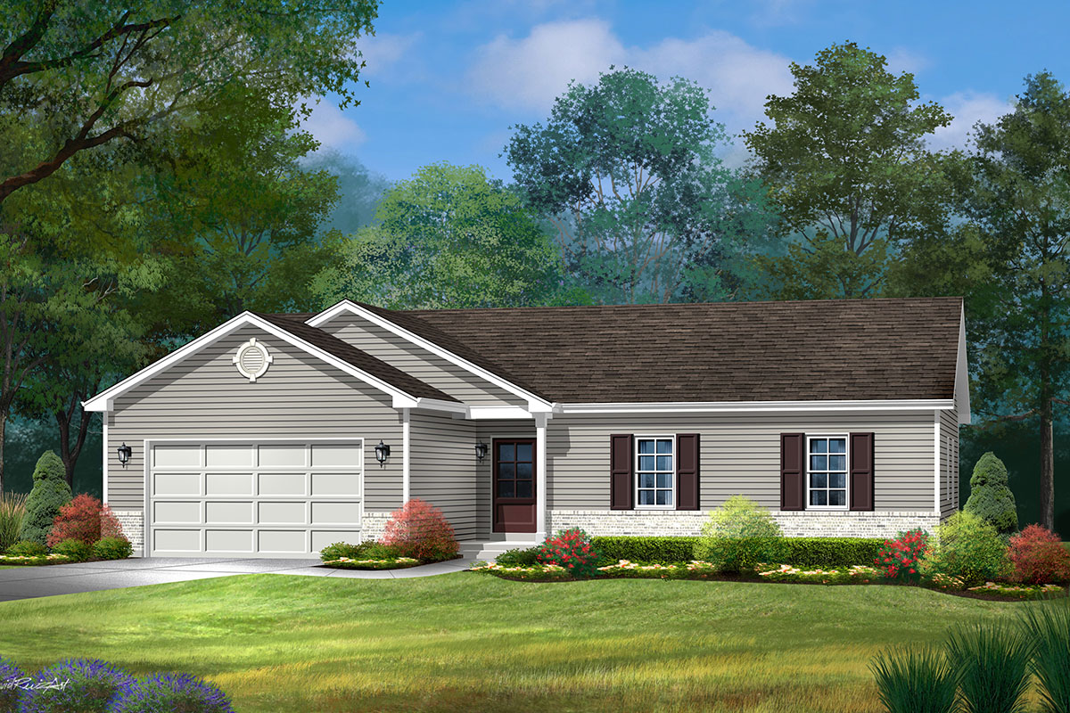 1500 Square Foot 3bed House Plan with Centralized Laundry 22189SL