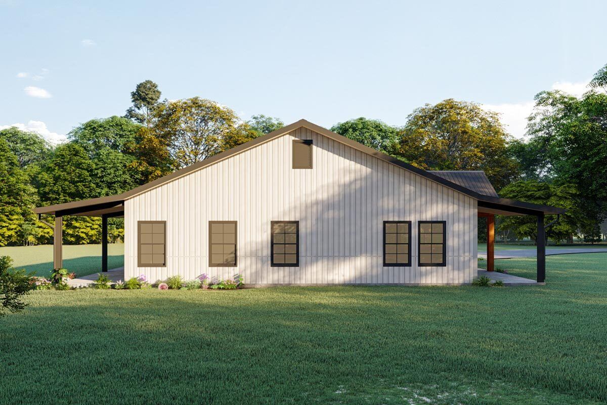 Single-level Country House Plan with Front and Rear Porches - 777012MTL ...