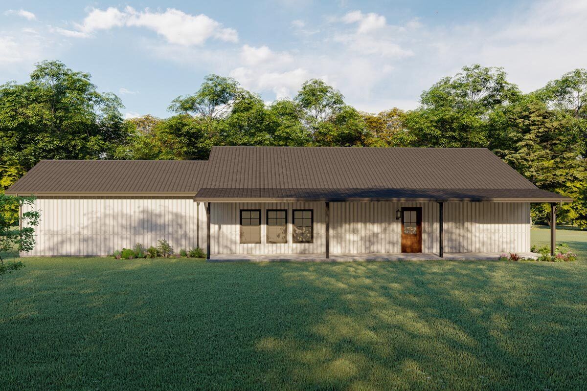 Single-level Country House Plan with Front and Rear Porches - 777012MTL ...