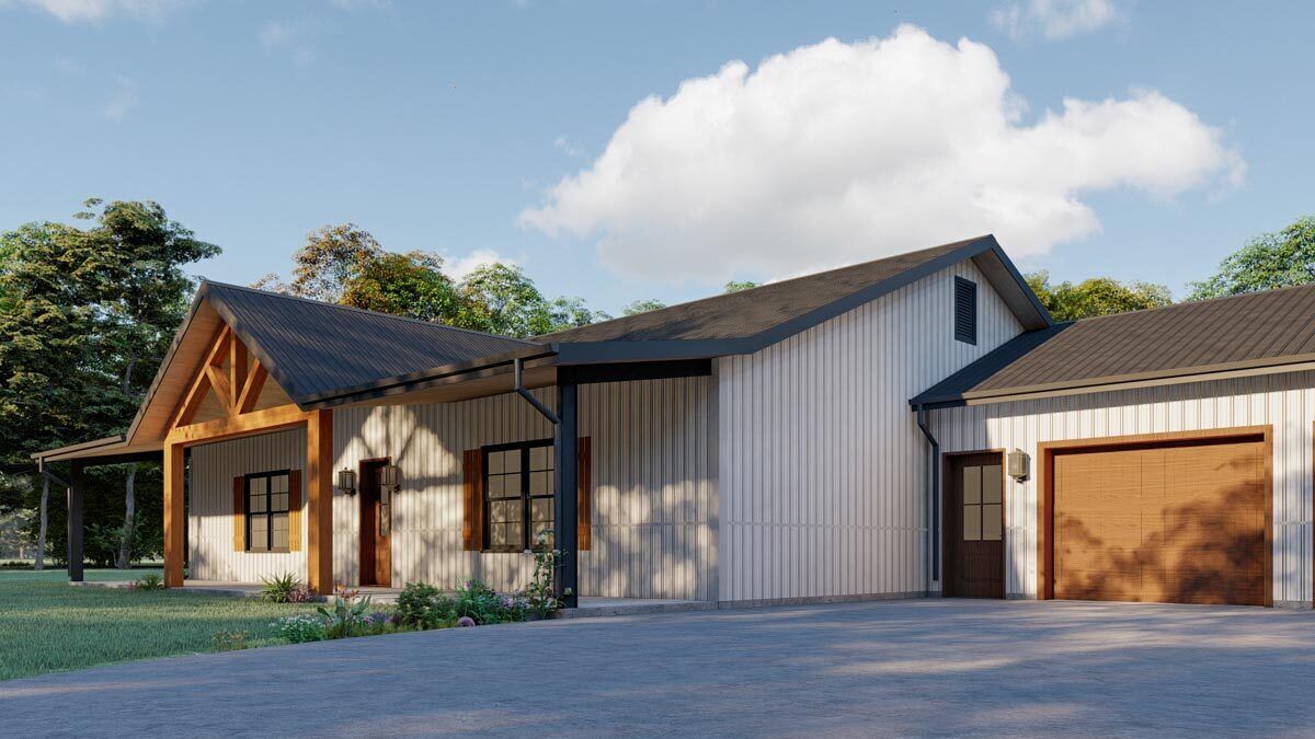 Single-level Country House Plan with Front and Rear Porches - 777012MTL ...