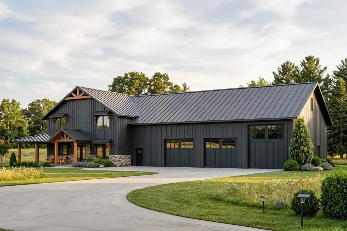 Barndominium with Optionally-Finished Lower Level and Drive-Through RV Garage - 2962 Sq Ft