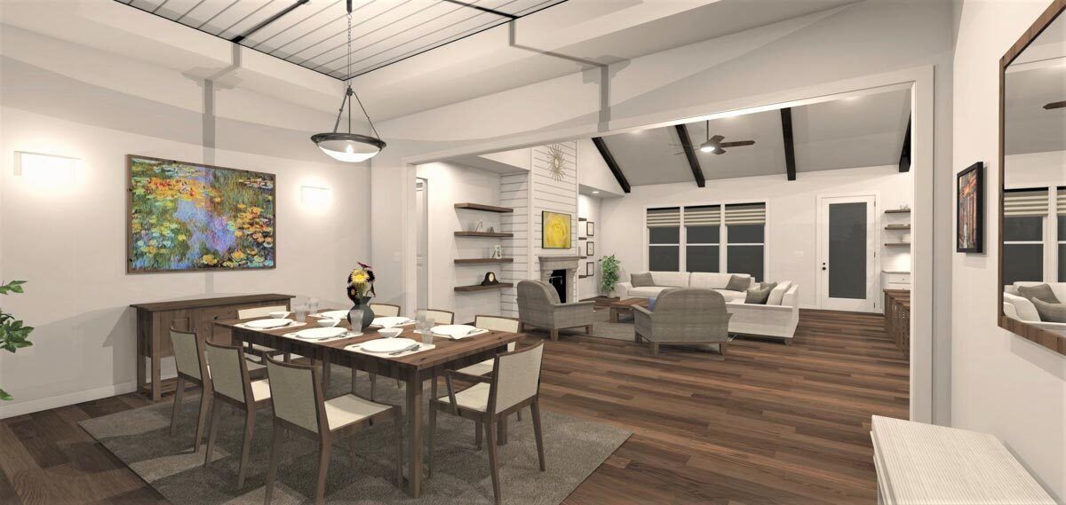 4Bed Farmhouse Ranch House Plan with Two Bonus Rooms 28946JJ Architectural Designs House