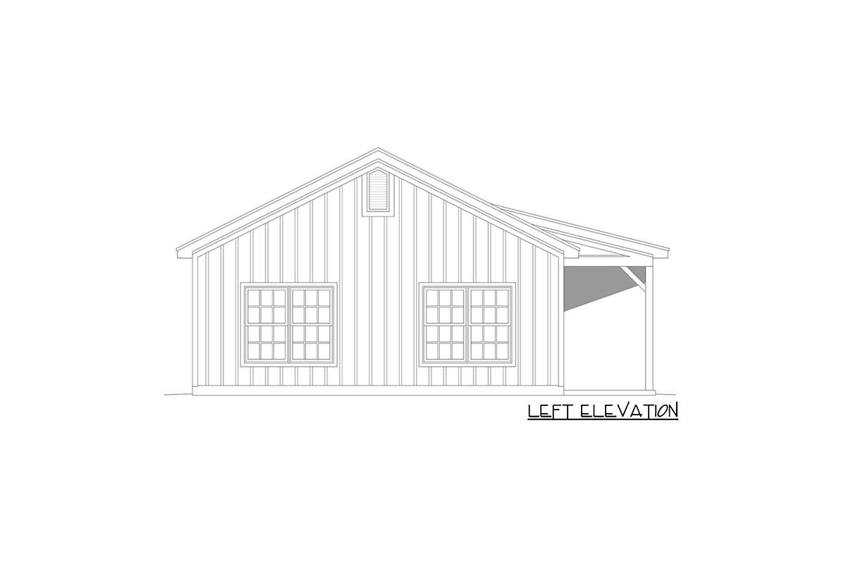 900 Square Foot Timeless 2-Bed Traditional House Plan - 680019VR ...