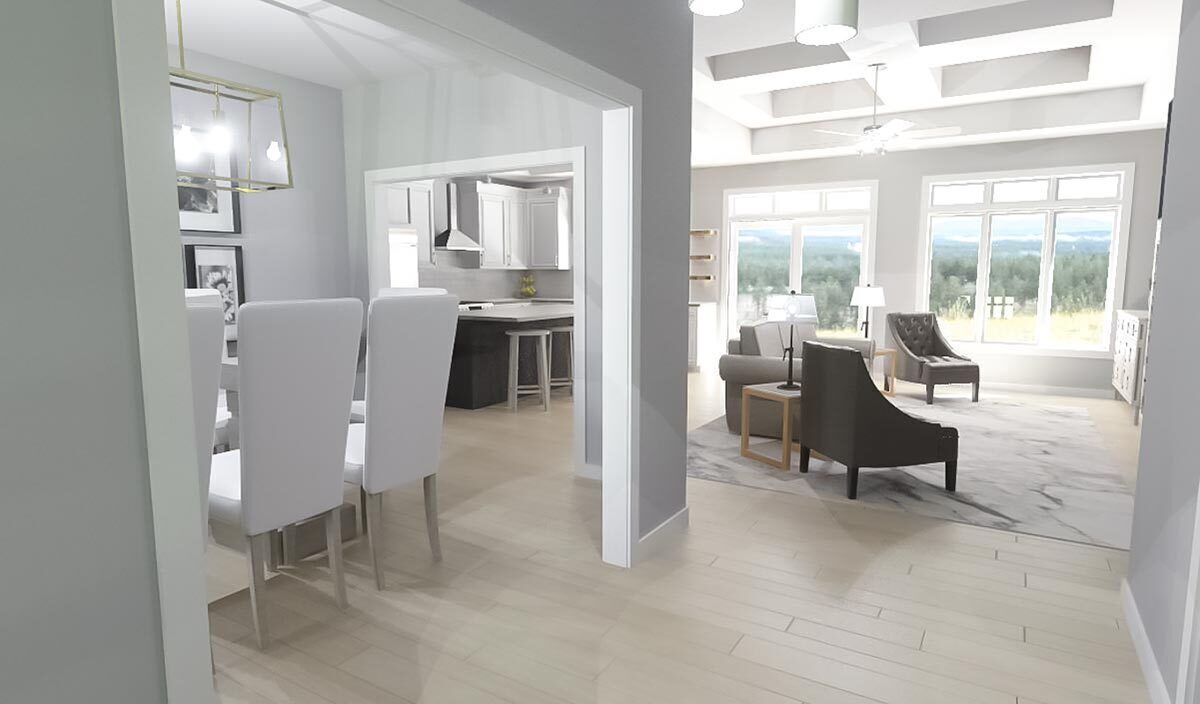 2000 Square Foot Contemporary Ranch Home Plan with Flex Room ...