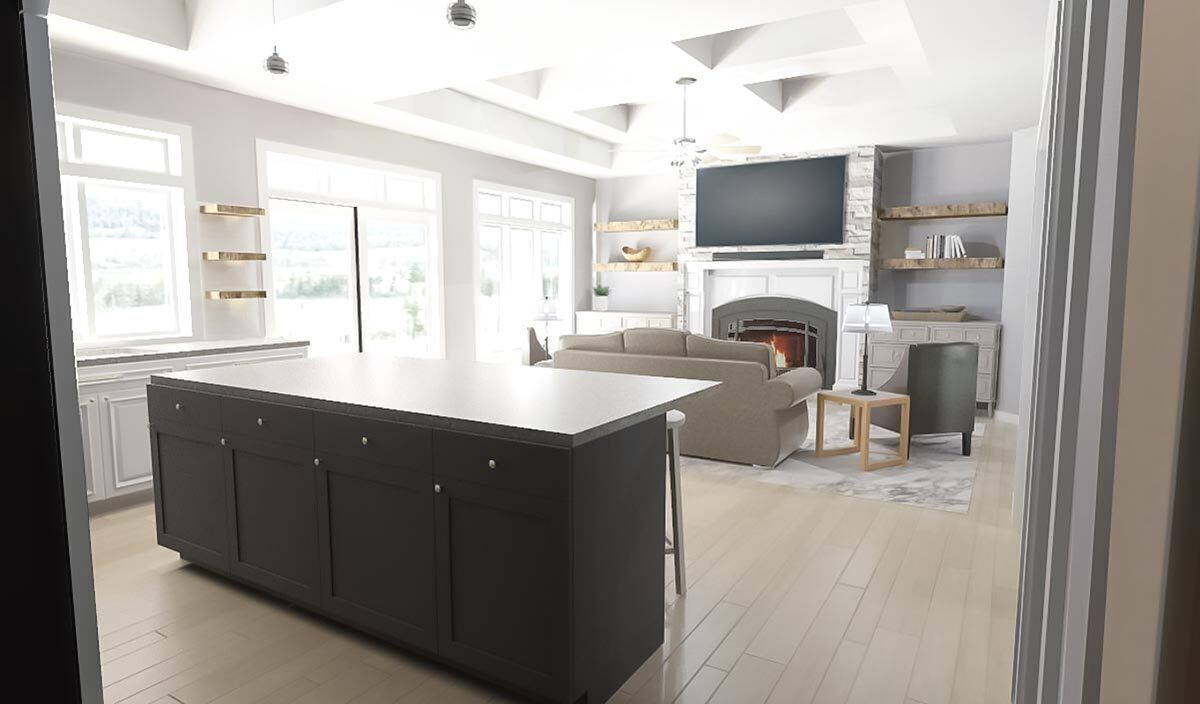 2000 Square Foot Contemporary Ranch Home Plan with Flex Room ...