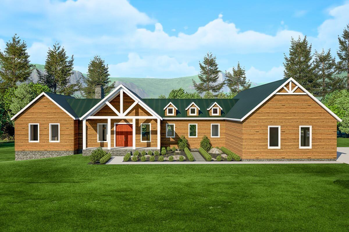 Exclusive 5Bed Ranch with Walkout Basement 300033FNK Architectural