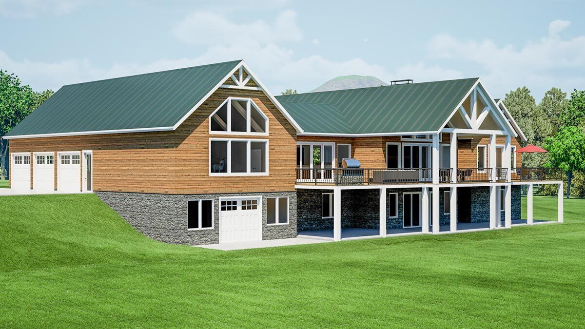 Exclusive 5Bed Ranch with Walkout Basement 300033FNK Architectural