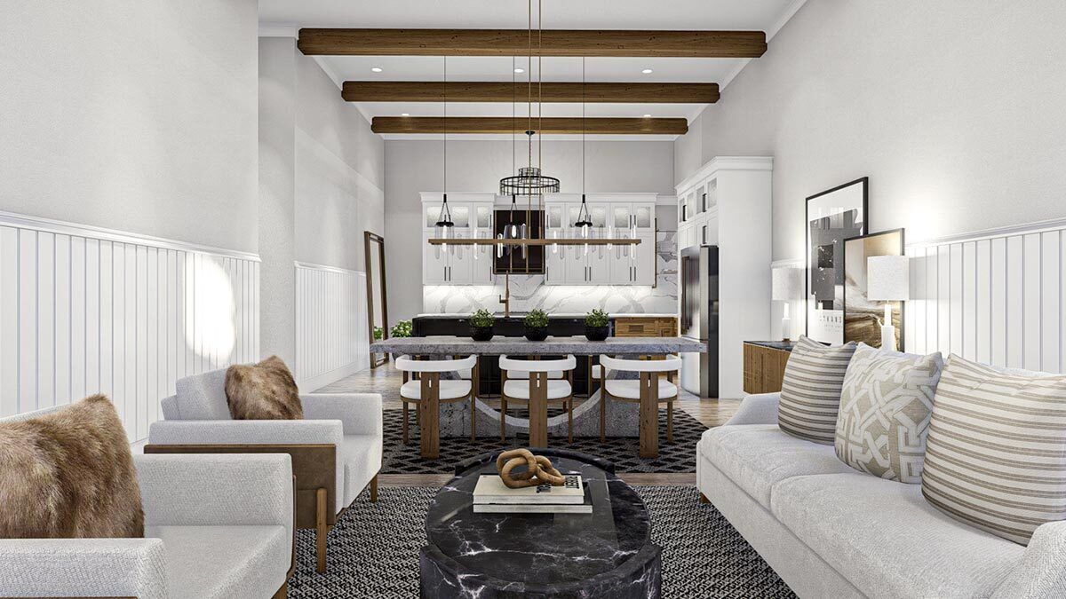 1500 Square Foot Barndo Home Plan with RV and Standard Car Garage