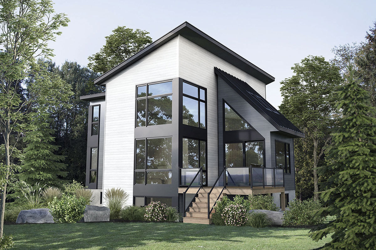 4-Bed Modern Cottage Plan Filled with Natural Light - 801090PM ...