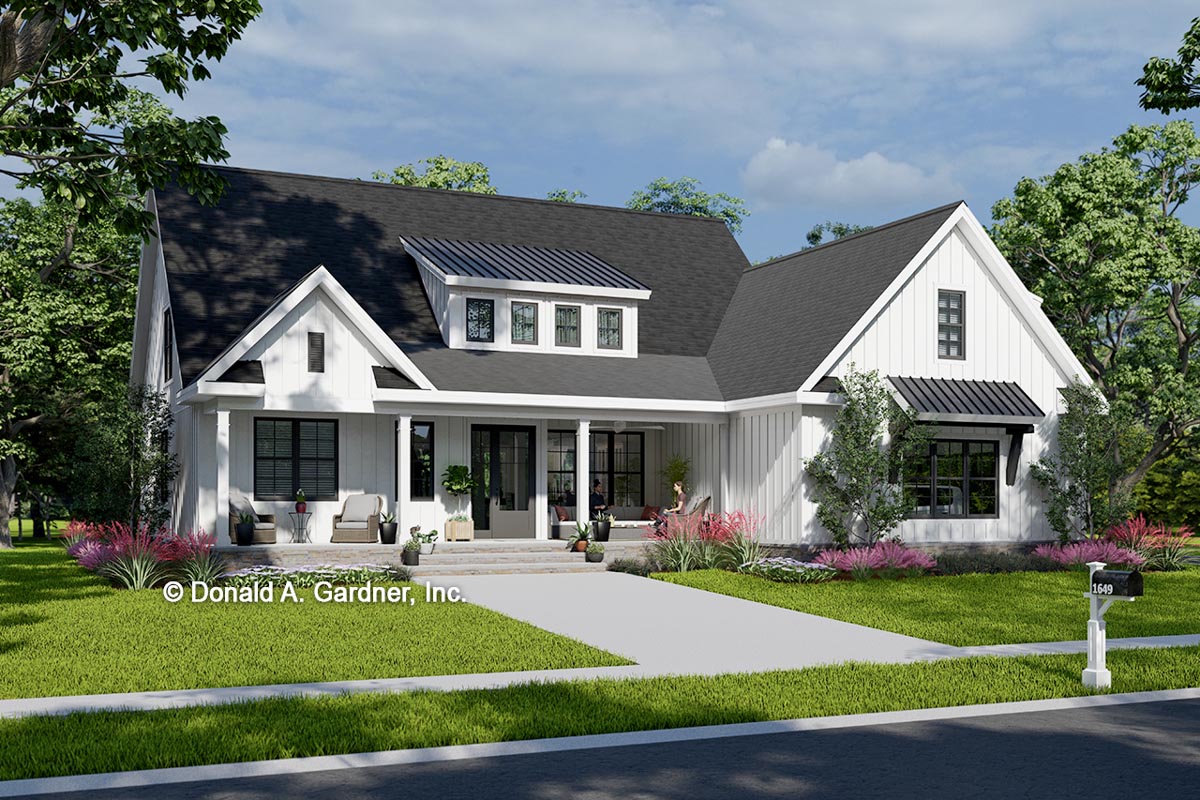 Plan 444398GDN: 2 Story Modern Farmhouse Plan Under 2000 Square Feet ...