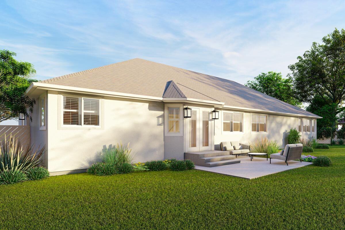 Classic Ranch House Plan Just Over 2000 Sq Ft with Optionally Finished ...