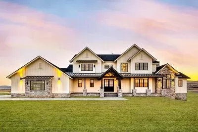 Mountain Craftsman Plan with Expansive Covered Deck and Option to Finish Basement