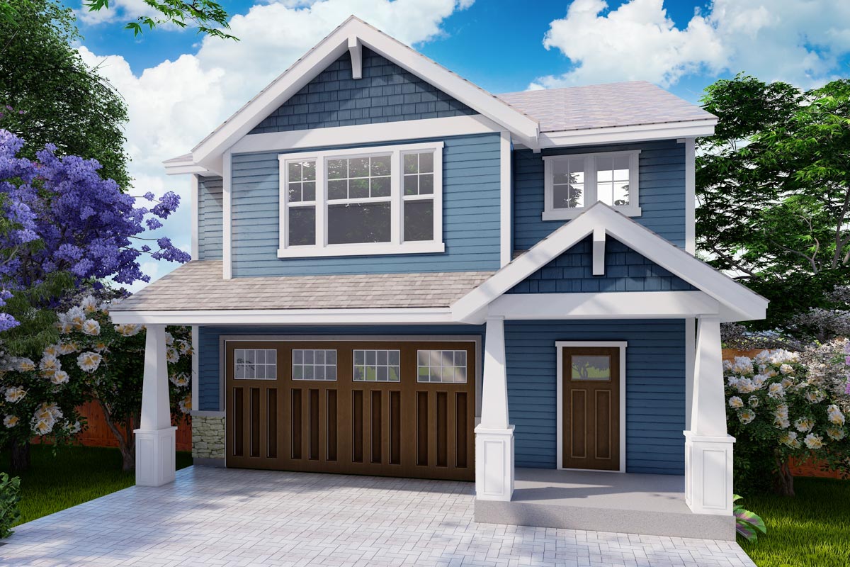 Plan 28115J: 4-Bed Northwest Bungalow House Plan with Open Main Level ...