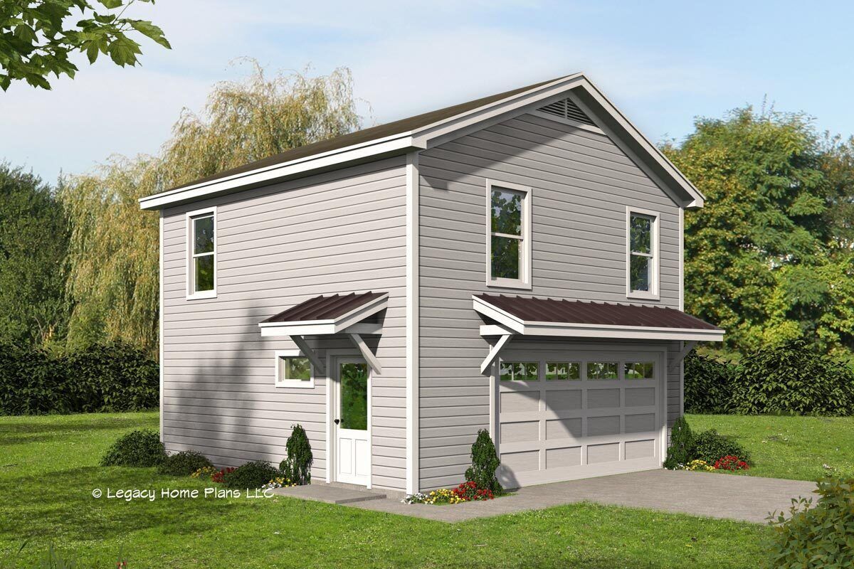 856 Square Foot 2-Bed Garage Apartment House Plan - 680184VR ...