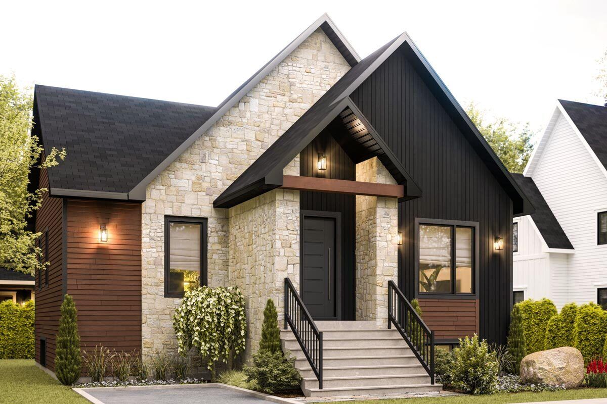 Transitional 3 Bedroom Cottage with Home Office and Lower Level Family ...