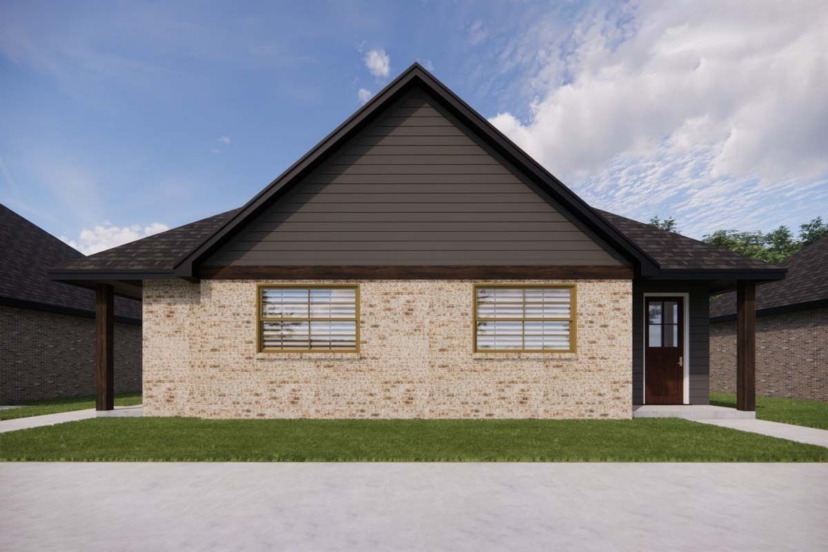 Duplex with Matching 1Bed Units Under 700 Square Feet 421541CHD