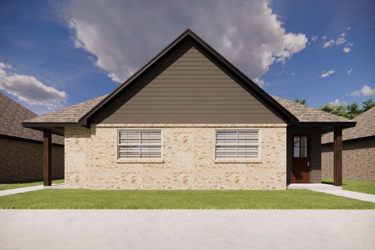 Duplex with Matching 1Bed Units Under 700 Square Feet 421541CHD