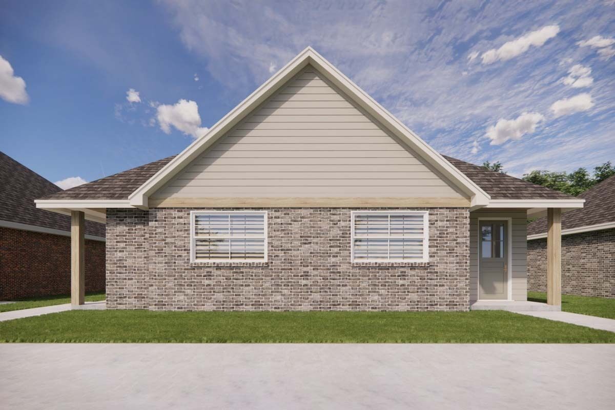 Duplex with Matching 1Bed Units Under 700 Square Feet 421541CHD