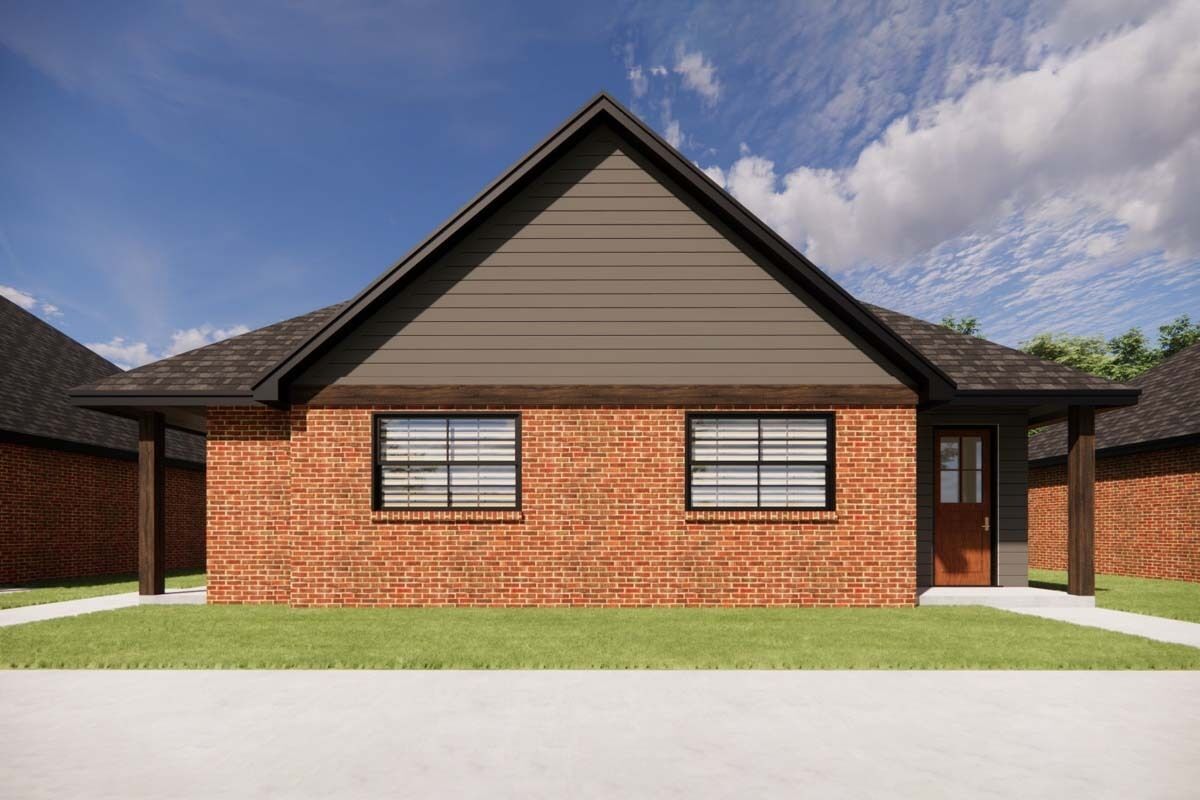 Duplex with Matching 1Bed Units Under 700 Square Feet 421541CHD