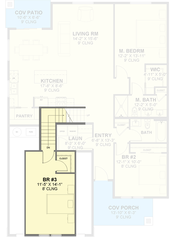 Plan 246019DLR: Craftsman Farmhouse Plan with Main-Level Master Suite - Floor Plan - 2nd Floor - Craftsman, Farmhouse, Traditional