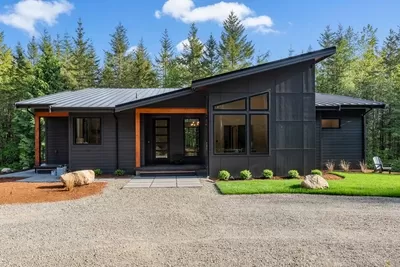 Mid-Century Modern House Plan with Flex Room and Finished Lower Level - 2783 Sq Ft