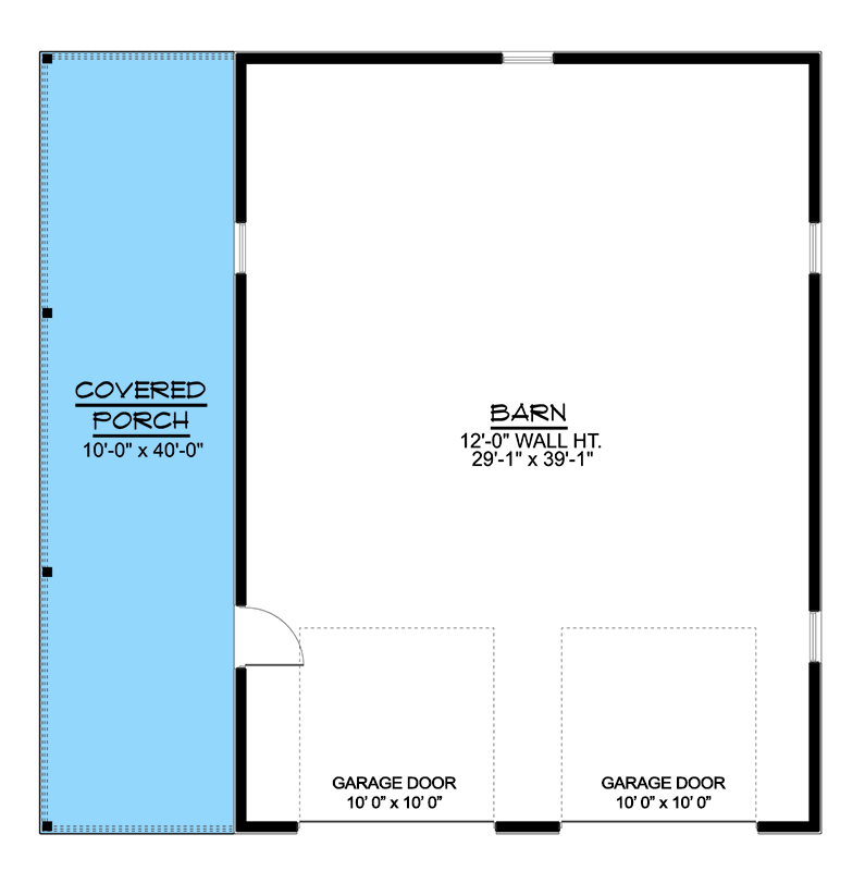 Plan 135296GRA: Traditional 2-Car Garage - 1218 Sq Ft - Floor Plan - Main Level - Traditional