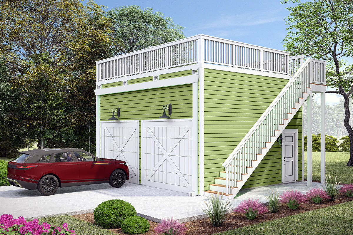 Rooftop Design Garage Plan