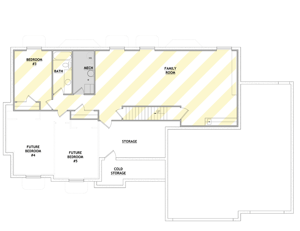 Plan 849042PGE: 2-Bed Traditional Ranch with Optionally Finished Lower Level - 1853 Sq Ft - Floor Plan - Optionally Finished Lower Level - Ranch, Traditional