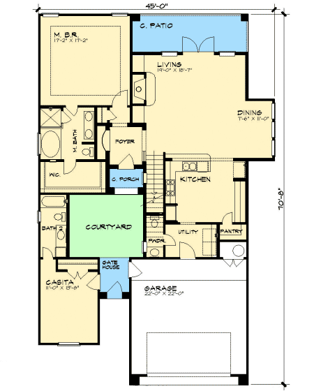 Casita Courtyard Home Design