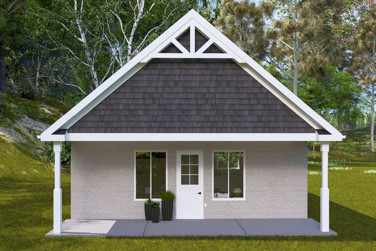 Plan 61556UT: 1-Bed Traditional ADU House Plan Under 800 Sq Ft