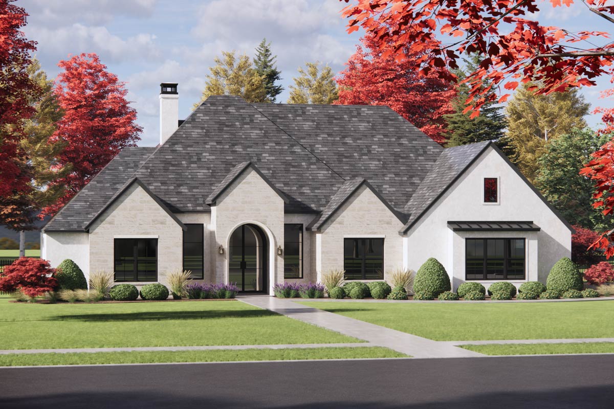 Modification Request for Plan 818159JSS: 4-Bed Modern French Country ...