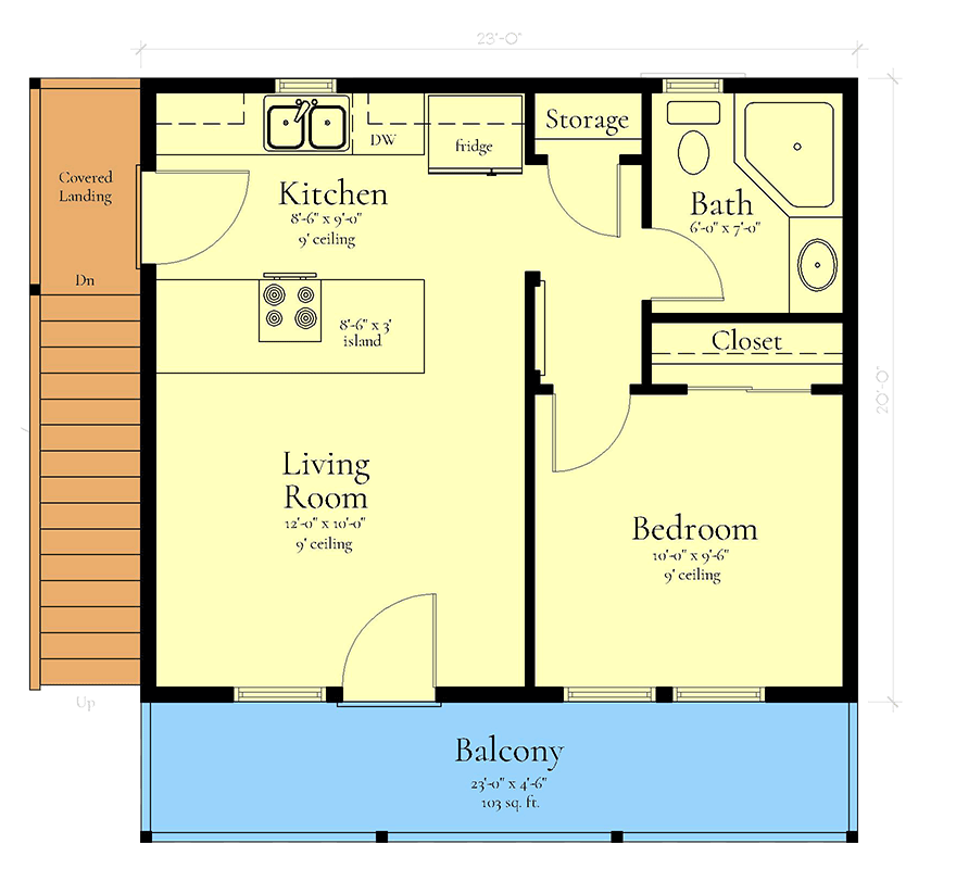 Plan 833058WAT: 2-Bay Garage Plan with Upstairs Living - 460 Sq Ft - Floor Plan - 2nd Floor - Carriage, Modern Farmhouse, New American, Traditional