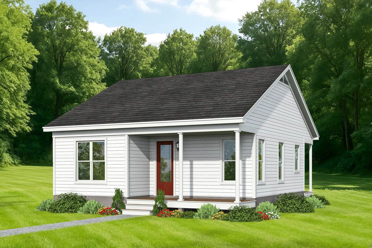 Plan 680576VR: Charming Cottage House with Expansive Covered Porch ...