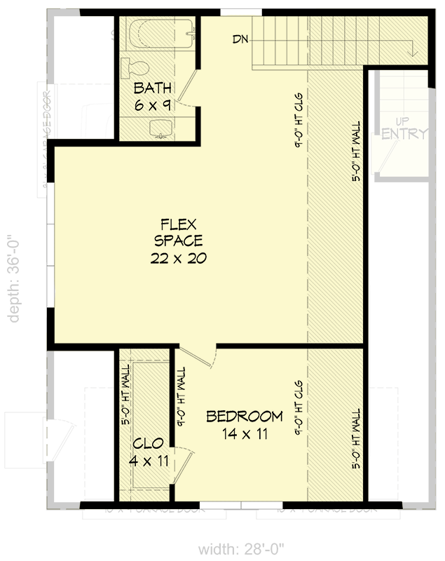 Plan 680580VR: Compact Traditional House Plan with Workshop - Floor Plan - 2nd Floor - Traditional