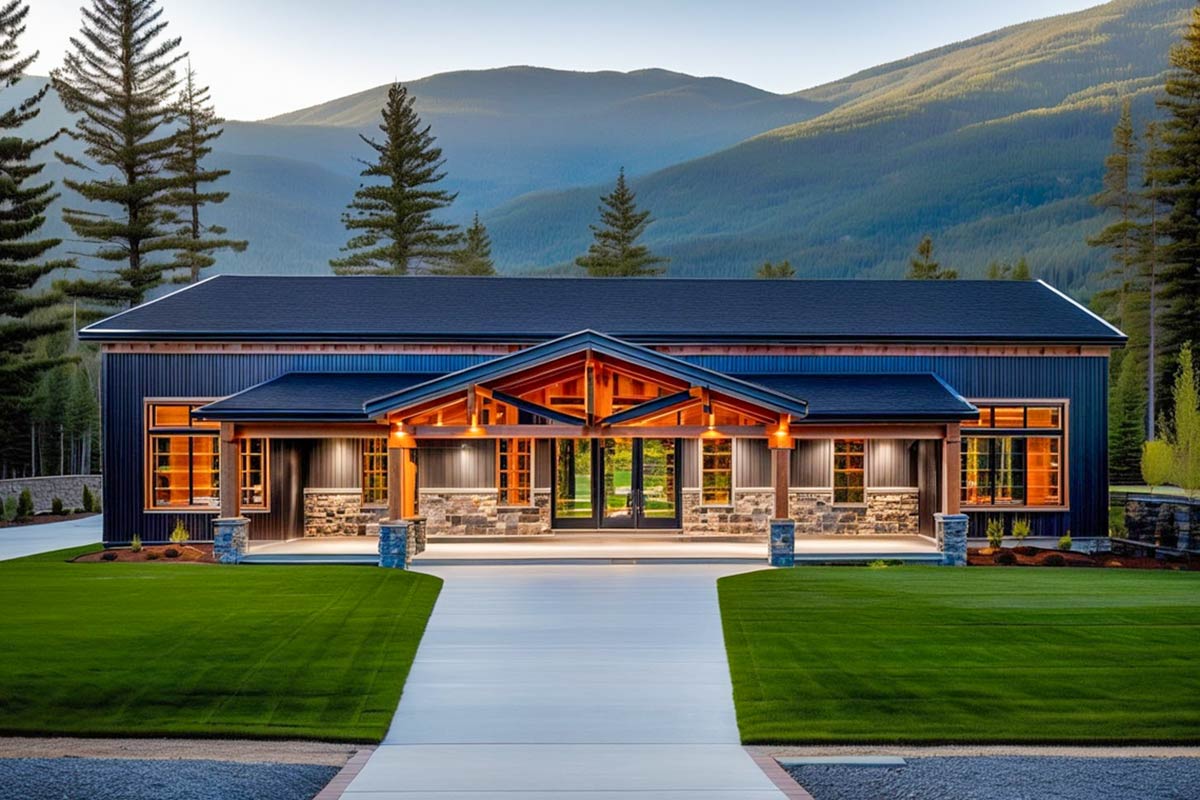 Plan 490155NAH: Mountain-View Home Plan with Two Master Suites and