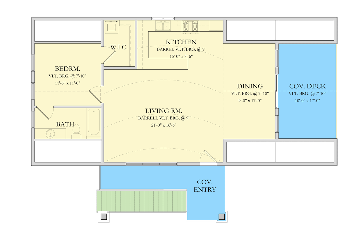 Plan 490160NAH: Two-Story Modern Carriage Garage Plan with Covered Deck