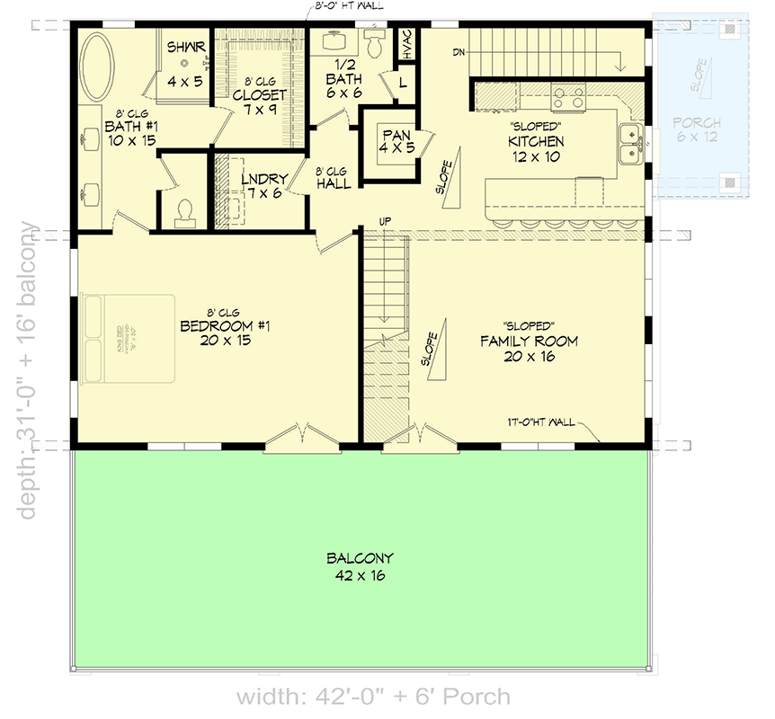 Plan 680584VR: Contemporary Mountain Home with 3 Bedrooms and Loft - Floor Plan - 2nd Floor - Contemporary, Modern, Mountain