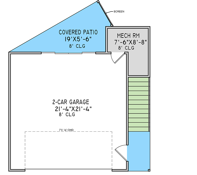 Plan 302010PSK: Contemporary House Plan with Attached Garage and Scenic Views - Floor Plan - Main Level - Contemporary