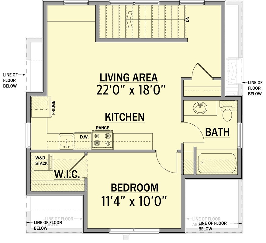 Plan 81879AB: Modern Farmhouse In-Law Suite House Plan with Spacious 2-Car Garage - Floor Plan - 2nd Floor - Modern Farmhouse, New American