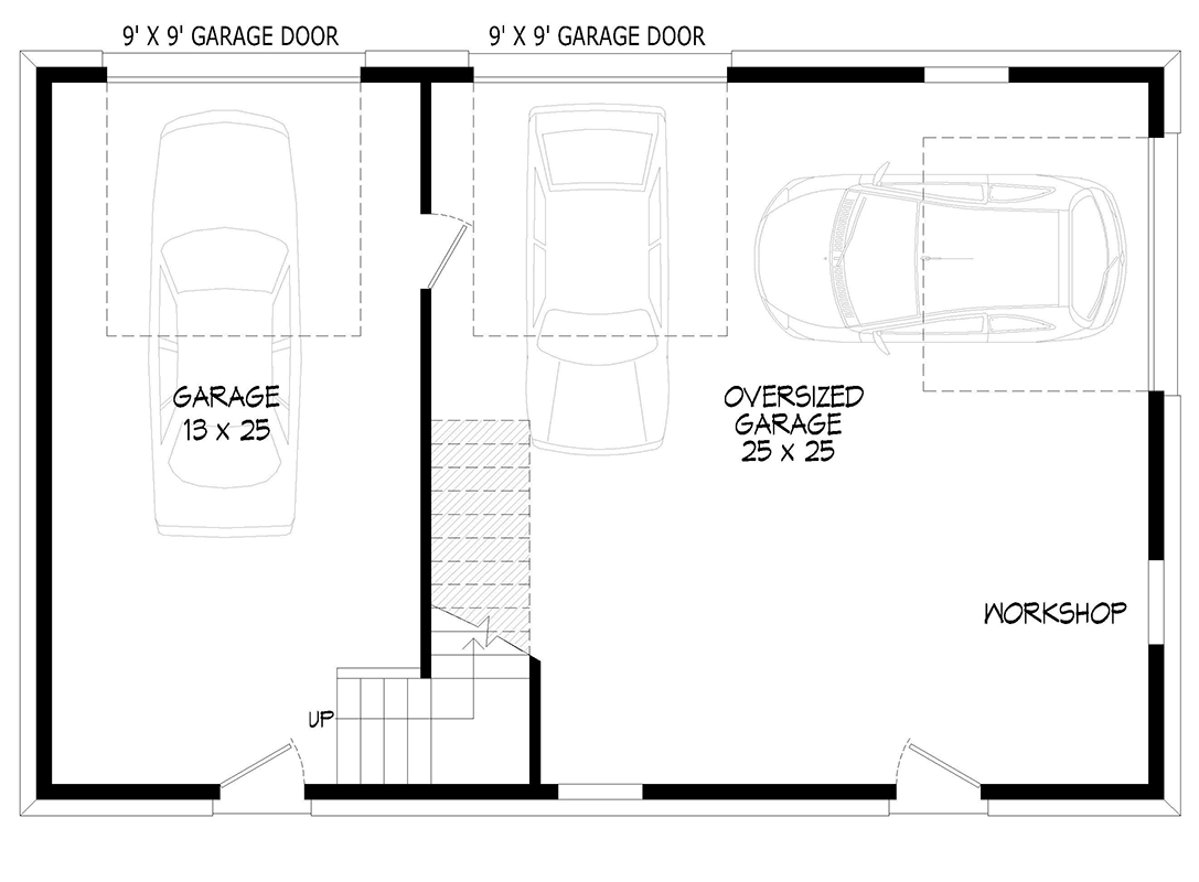 Plan 680589VR: Country Style 3-Car Garage House Plan with Workshop & Bonus Room - Floor Plan - Main Level - Country